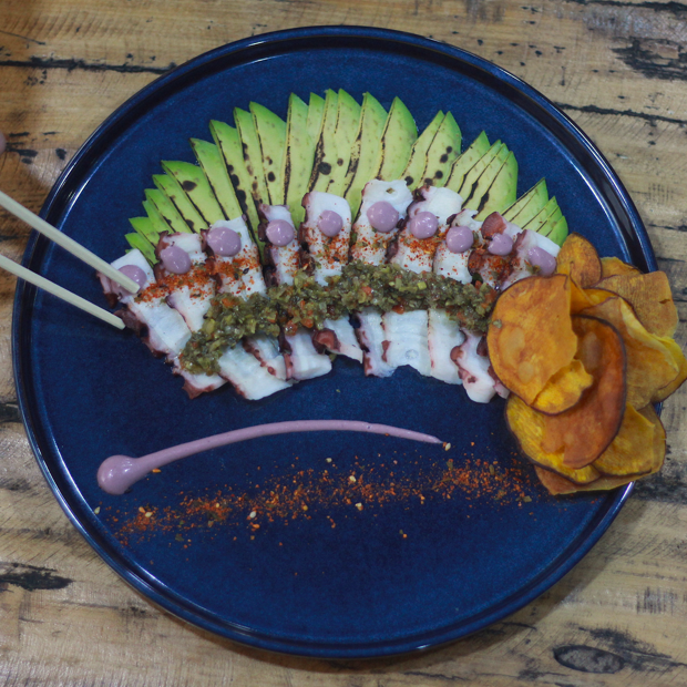 Sushi Pulpo parrillero al olivo - Umbral PV